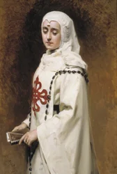 Porträt von María Guerrero als Doña Inés